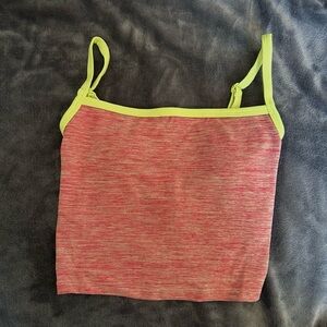 Women's Pink and Green Camisole Top By VITALITY..2XSmall